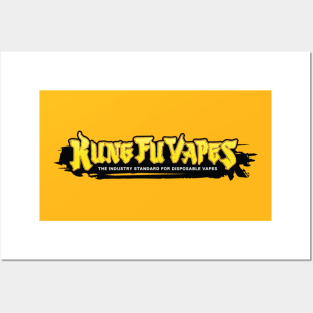 Kungfu vapes gold logo Posters and Art